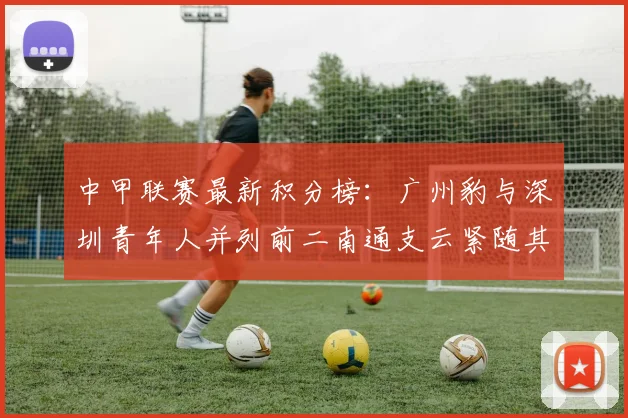 中甲联赛最新积分榜：广州豹与深圳青年人并列前二南通支云紧随其后